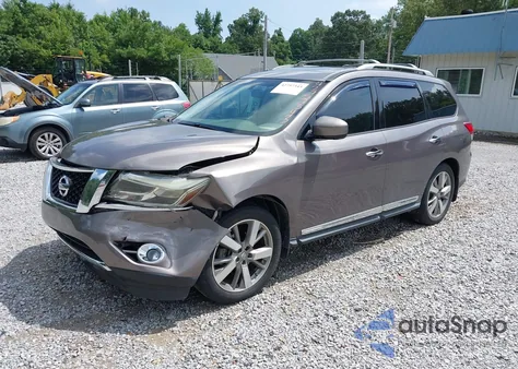 2014 Nissan Pathfinder Platinum from USA, damaged, VIN 5N1AR2MNXEC724243